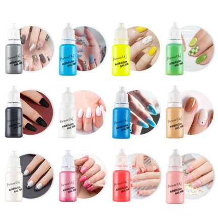 10ML Acrylic Paint Nail Ink Nail Polish Paint Airbrush Pigments for Nail