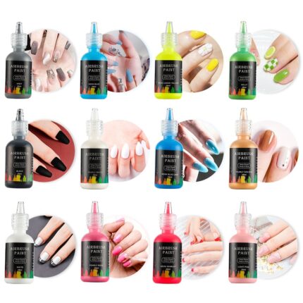 29ML Airbrush Nail Ink Nail Polish Paint Nail Ink Pigment for Nail Art Polish
