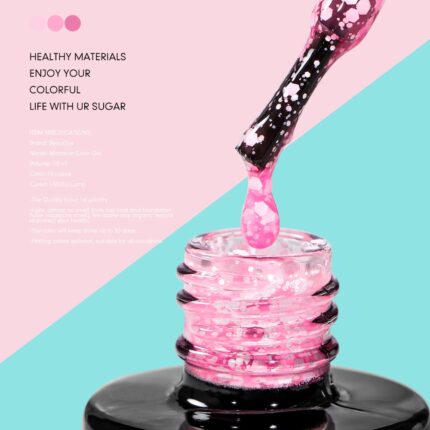 Snow Flake Gel Nail Polish UV LED Semi Permanent Nails Art Design Varnish Lacquer 10ml