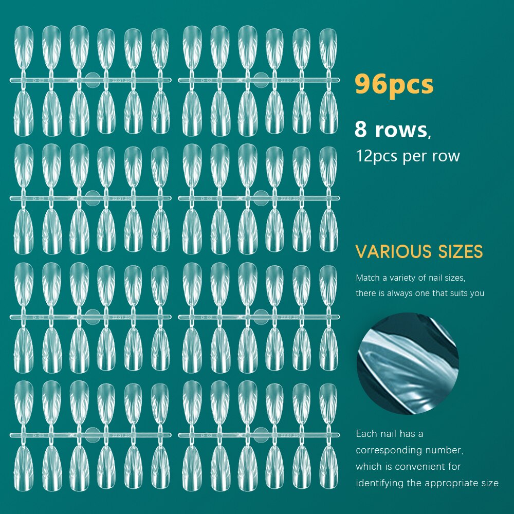 Nailpop-Matching-Nail-Tips-3D-Shell-Shape-Fake-Nails-Suitable-for-Small-Fingernail-Almond-Coffin-Stiletto-3 Nailpop Matching Nail Tips 3D Shell Suitable for Small Fingernail