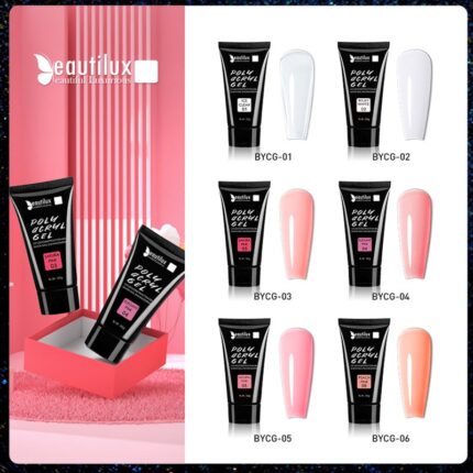 30g of Poly Acryl Gel: Soak-Off, UV/LED-Cured and Crystal Clear