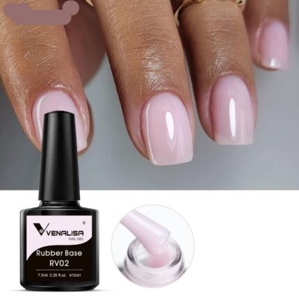 Rubber Base Coat 7.5ml - Nail Gel Polish With Jelly Color