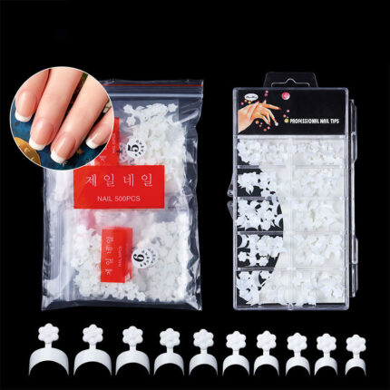 Short Fake Nails - White False Nail Tips