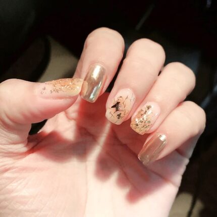 Gold/Silver Nail Foil - Glitter 3D Effect Nail Decorations