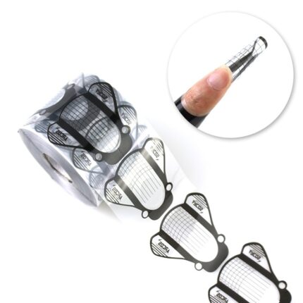 100pcs Transparent Nail Extension Forms for French Acrylic UV Gel Tips