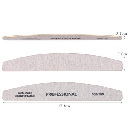 10pcs Wooden Nail Files - Professional Nail Buffer 100/180 Grit