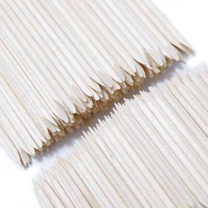 Nail Cuticle Pusher Wooden Orange Wood Sticks