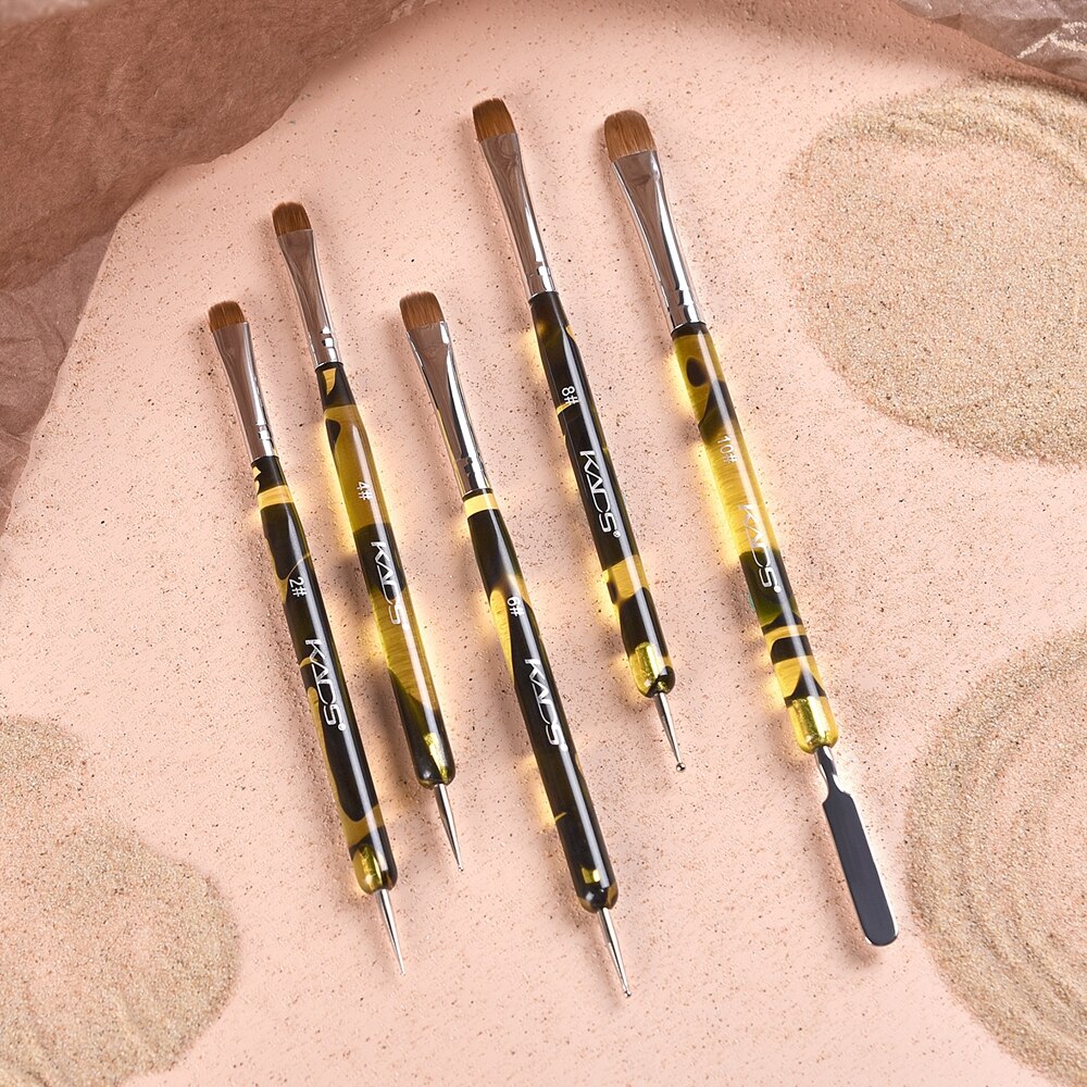 KADS-2-Way-Kolinsky-Brush-Acrylic-Professional-French-Manicure-Brush-Nail-Art-Brush-Nail-Dotting-Pen-4 KADS 2 Way Kolinsky Brush Acrylic Nail Art Set