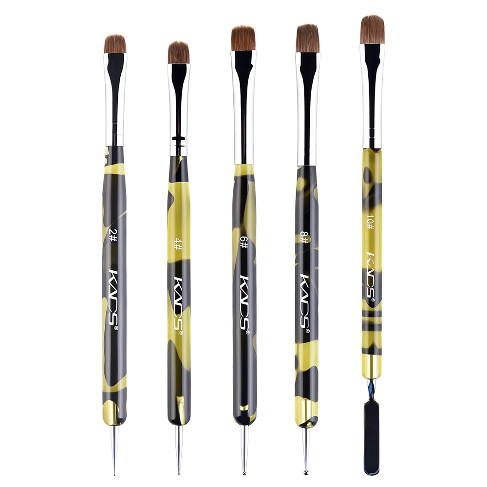 KADS-2-Way-Kolinsky-Brush-Acrylic-Professional-French-Manicure-Brush-Nail-Art-Brush-Nail-Dotting-Pen KADS 2 Way Kolinsky Brush Acrylic Nail Art Set