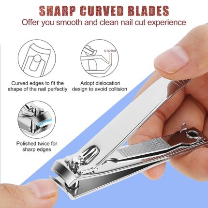 Premium Stainless Steel Nail Clippers with Nail File