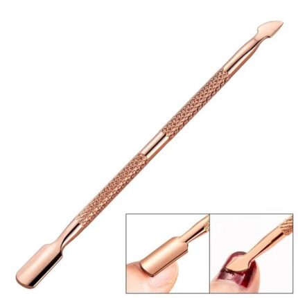 Double-Ended Stainless Steel Cuticle Pusher Set for Nail Care