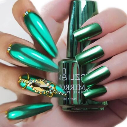 12 Colors Metallic Mirror Nail Polish