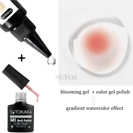 35ml Gradient Watercolor Nail Gel