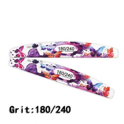 Butterfly Printed Wooden Nail Files - 4Pcs/Lot