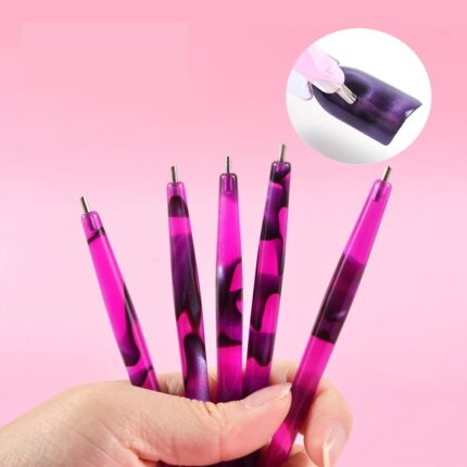 5pcs Nail Art Magnetic Stick for Cat Eye Gel Polish