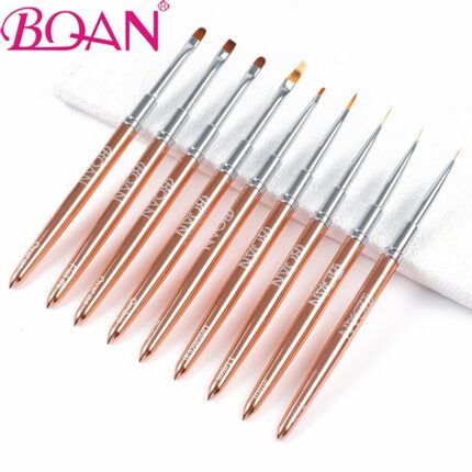 Rose Gold Nail Drawing Brush