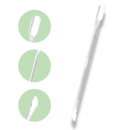 Stainless Steel Cuticle Pusher & Dead Skin Trimmer Nail File