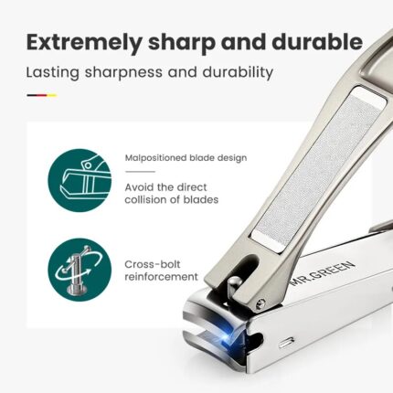 Stainless Steel Nail Clippers with Bionics Design