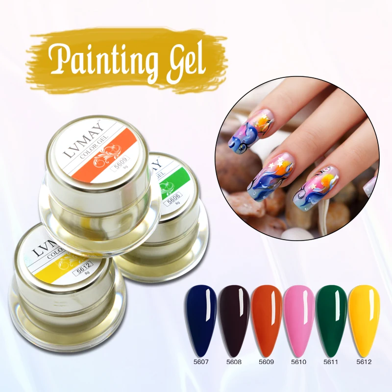 1-pcs-jar-Painting-Gel-Polish-Pure-Color-Soak-Off-UV-LED-Nails-Art-Polish-Decoration-1 1 pcs Painting Gel Polish Pure Color