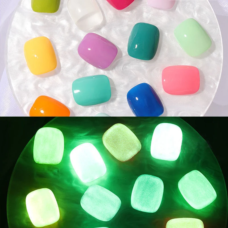 15ml-Luminous-Top-Coat-No-Wipe-topgel-Soak-Off-Glow-in-The-Dark-Liquid-Semi-Permanent-3 15ml Luminous No Wipe Top Coat Gel Polish