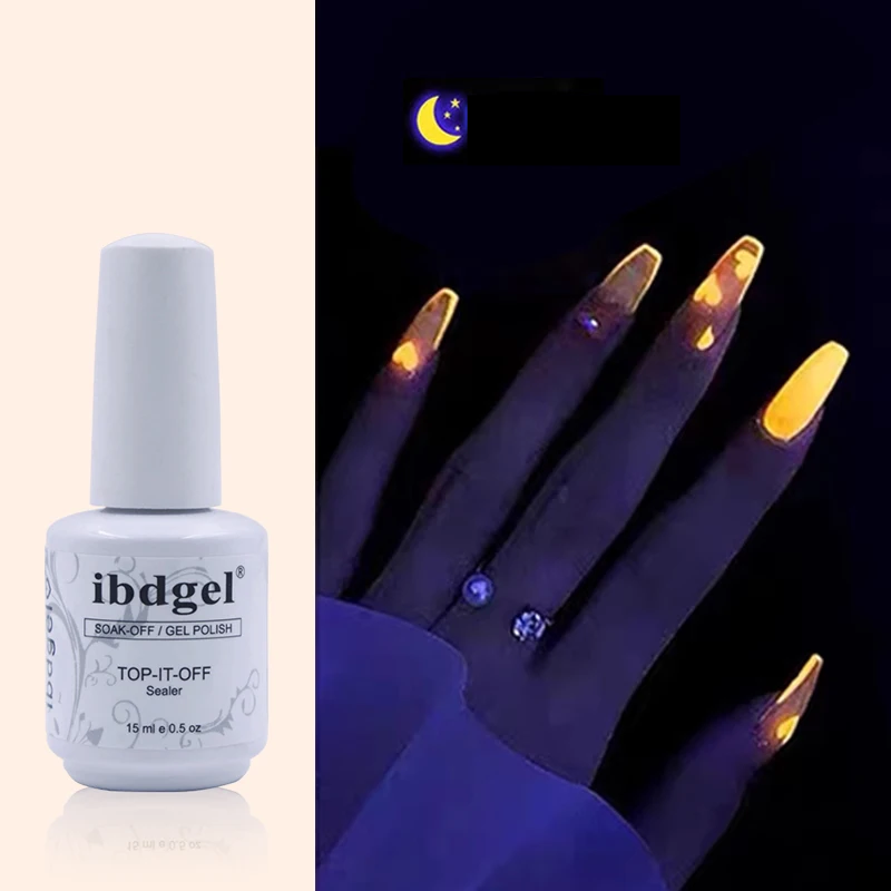 15ml-Luminous-Top-Coat-No-Wipe-topgel-Soak-Off-Glow-in-The-Dark-Liquid-Semi-Permanent 15ml Luminous No Wipe Top Coat Gel Polish