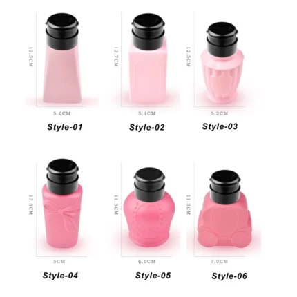 1Pcs Empty Pump Bottle For Liquid Nail Polish Remover