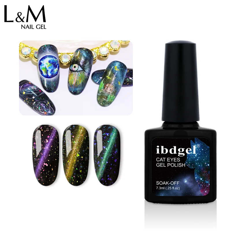 1pc-7-3ml-ibdgel-Galaxy-cat-eye-UV-LED-Soak-off-Gel-polish-for-fake-nails-5 1pc 7.3ml Galaxy Cat Eye Gel Polish