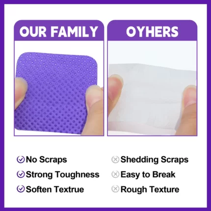 200pcs Nail Polish Remover Pads - Soft, Lint-Free, and Absorbent