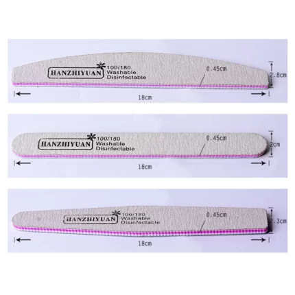 5/6Pcs Nail Art Polishing Tools, Coarse Sand Nail File Set