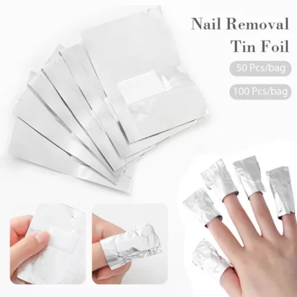 50/100Pcs/Bag Nail Polish Remover Wraps