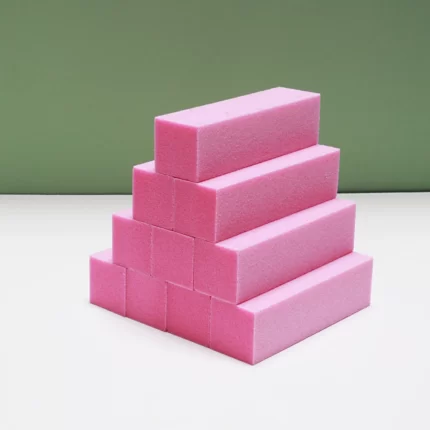 Sponge Nail Art Buffer Block 4 Sides Manicure Tool